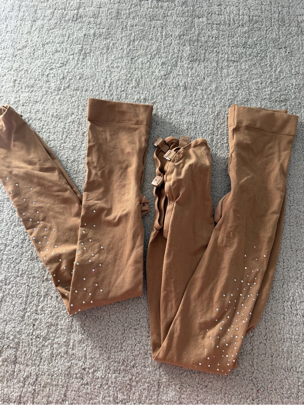 Chloe Noel Girls Embellished tights for Figure skating